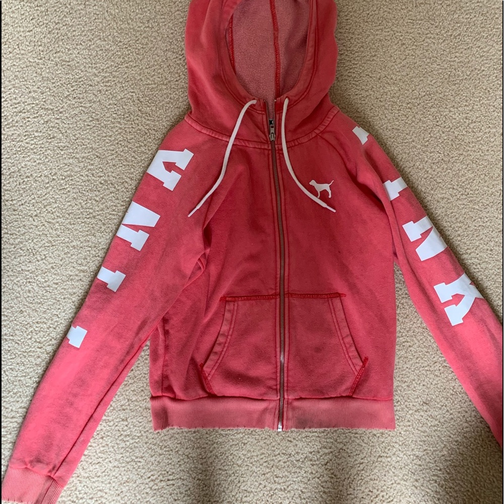 PINK zip up hoodie